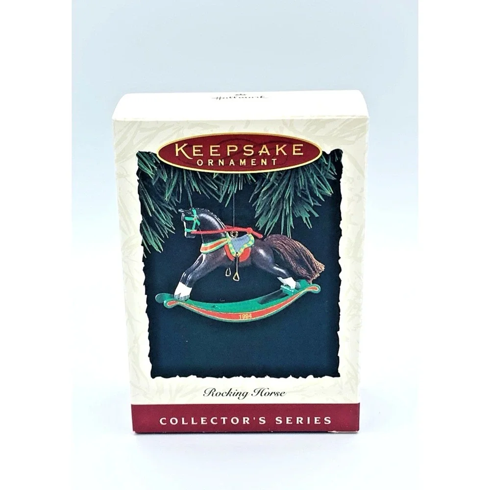 1994 (14th)‎ Rocking Horse Hallmark Keepsake Vintage Christmas Ornament QX5016